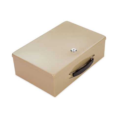 Heavy Duty Fire Retardant Box, 1 Compartment, 12.75 X 8.25 X 4, Sand