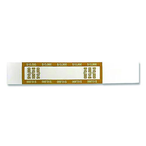 Currency Straps, $10,000, Self-adhesive, 1,000/pack