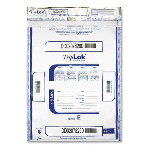 Deposit Bag, Plastic, 15" X 20", Clear, 50/pack