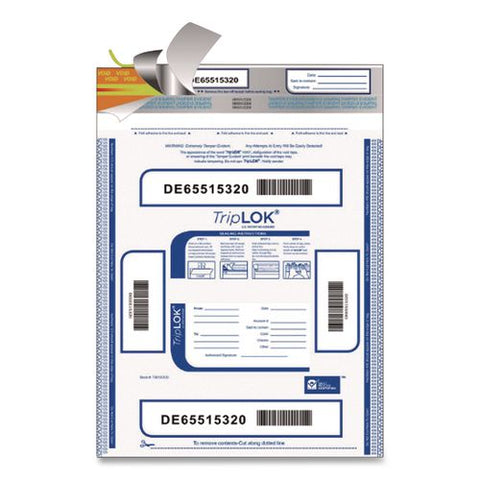 Deposit Bag, Plastic, 19" X 23", Clear, 50/pack