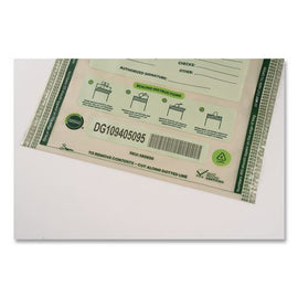 Ecolok 4 Deposit Bag, Plastic, 9 X 12, Clear, 500/carton