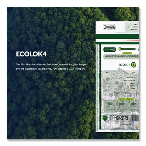 Ecolok 4 Deposit Bag, Plastic, 9 X 12, Clear, 500/carton
