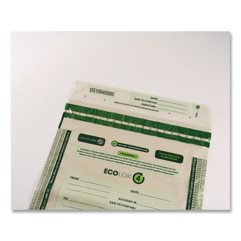 Ecolok 4 Deposit Bag, Plastic, 9 X 12, Clear, 500/carton