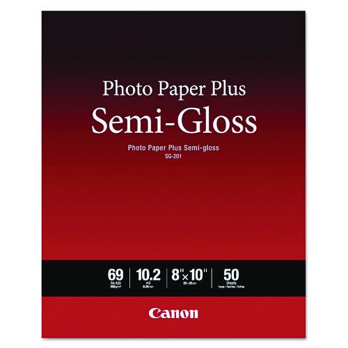Photo Paper Plus Semi-gloss, 10.2 Mil, 8 X 10, Semi-gloss White, 50/pack