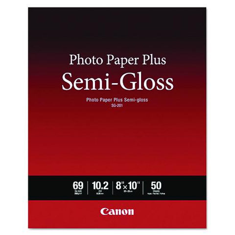 Photo Paper Plus Semi-gloss, 10.2 Mil, 8 X 10, Semi-gloss White, 50/pack
