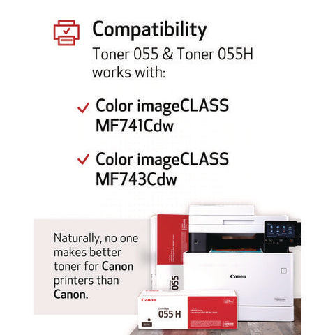 3016c001 (055) Toner, 2,300 Page-yield, Black