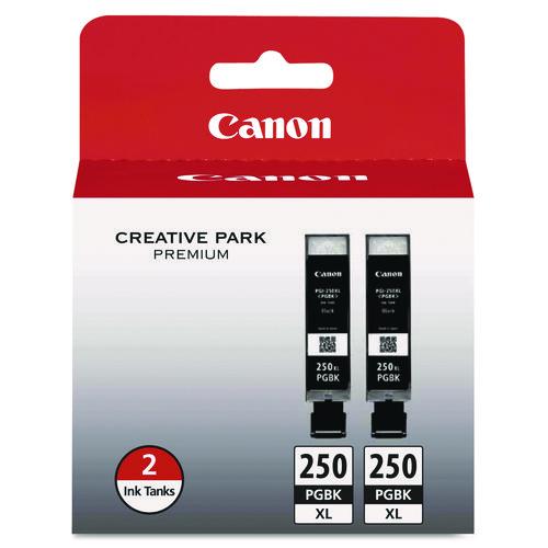 6432b004 (pgi-250xl) Chromalife100+ High-yield Ink, 500 Page-yield, Black, 2/pack