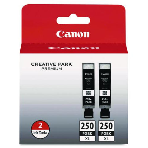 6432b004 (pgi-250xl) Chromalife100+ High-yield Ink, 500 Page-yield, Black, 2/pack