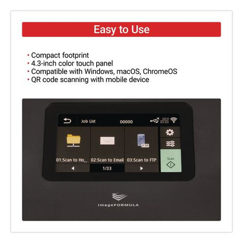 Imageformula Dr-s350nw, 600 Dpi Optical Resolution, 60-sheet Auto Document Feeder