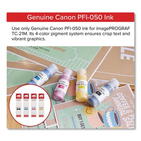 Imageprograf Tc-21m, 24" Wireless Wide Format Inkjet Printer