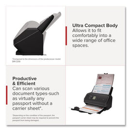 Imageformula Dr-c340, 600 Dpi Optical Resolution, 100-sheet Duplex Auto Document Feeder