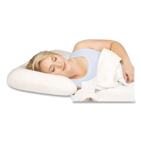Petite Core Cervical Pillow, 12 X 4 X 19, White
