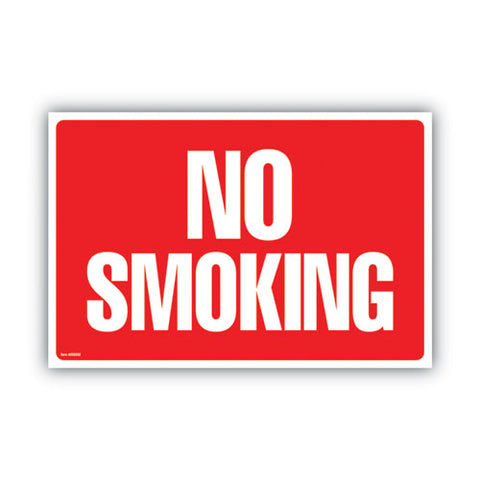 Two-sided Signs, No Smoking/no Fumar, 8 X 12, Red