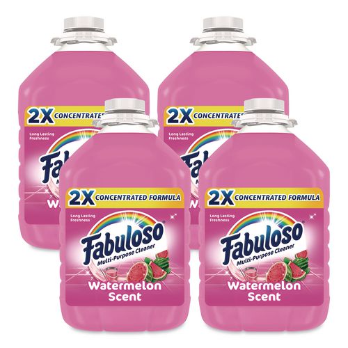 Multi-use Cleaner, Watermelon Scent, 128 Oz Bottle, 4/carton