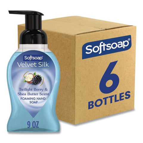 Velvet Silk Foaming Liquid Hand Soap, Twilight Berry And Shea Butter, 9 Oz, 6/carton