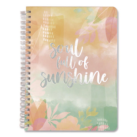 Silver Lining Hardcover Journal, Medium/college Rule, Randomly Assorted Cover Designs And Colors, (100) 7.75 X 5.8 Sheets