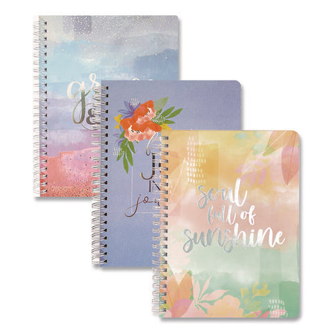 Silver Lining Hardcover Journal, Medium/college Rule, Randomly Assorted Cover Designs And Colors, (100) 7.75 X 5.8 Sheets