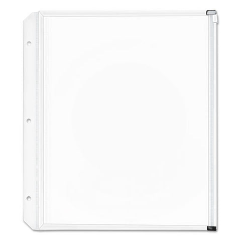 Expanding Zipper Binder Pockets, 8.5 X 11, Clear, 3/pack