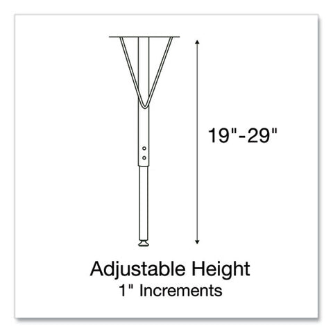 Height Adjustable Activity Tables, Round, 60" X 19" To 29", Medium Oak Top, Gray Legs, 4/pallet