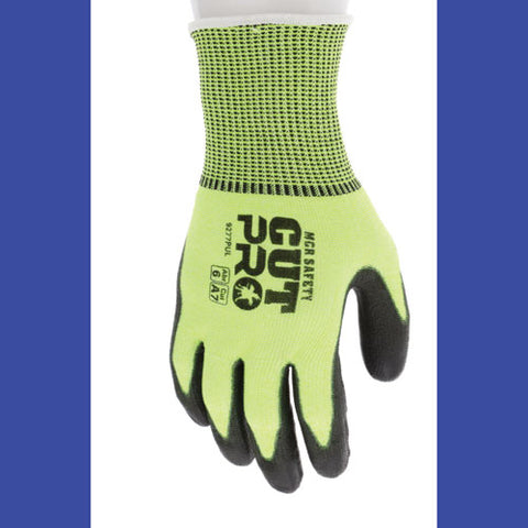 Cut Pro 9277pu Gloves, Large, Black/lime, Dozen