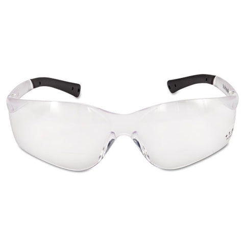 Bearkat Magnifier Safety Glasses, Clear Frame, Clear Lens