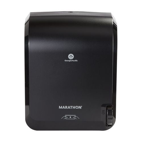Mechanical Hardwound Paper Towel Roll Dispenser, 16.56" X 10" X 13.5", Black