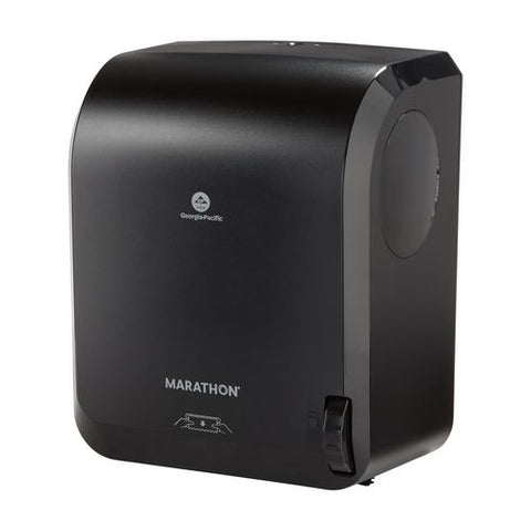 Mechanical Hardwound Paper Towel Roll Dispenser, 16.56" X 10" X 13.5", Black
