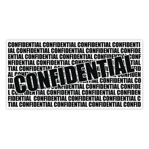 Secure I-d Confidential Roller Stamp, Obscures Area 1.5"w X Adjustable Length, Black Ink