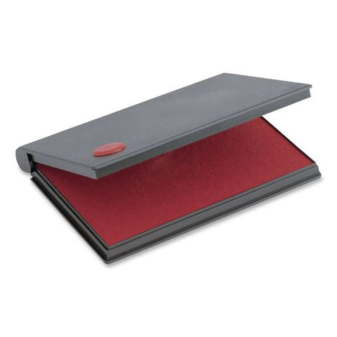 2000 Plus One-color Felt Stamp Pad, #1, 4.25 X 2.75, Red, 12/carton