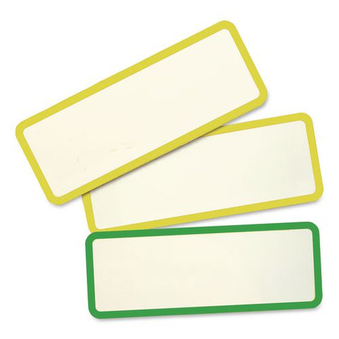 Magnetic Dry Erase Signs, 3.2 X 1.2, Assorted Colors, 24/pack