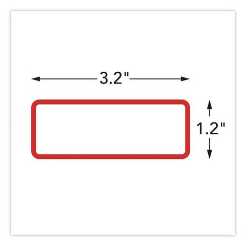Magnetic Dry Erase Signs, 3.2 X 1.2, Assorted Colors, 24/pack