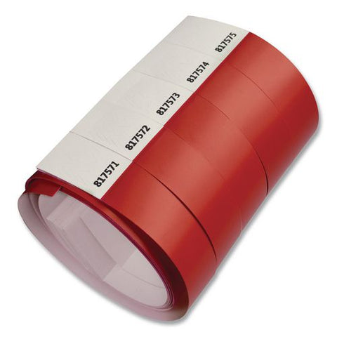 Crowd Control Security Wristbands, Sequentially Numbered, 10" X 0.75", Red, 100/pack