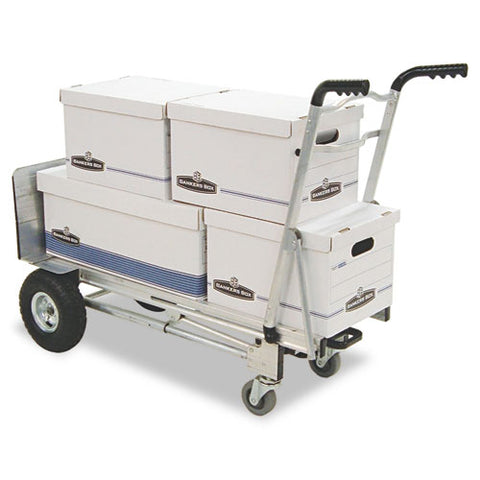 3-in-1 Convertible Hand Truck, 800 Lb To 1,000 Lb Capacity, 21.06 X 21.85 X 48.03, Aluminum