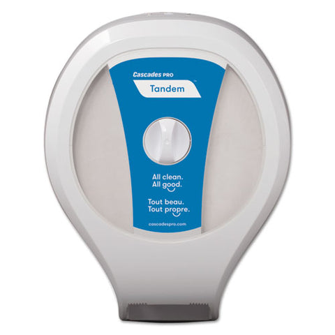 Tandem Single Jrt Dispenser, 11.6 X 5.9 X 14.6, White