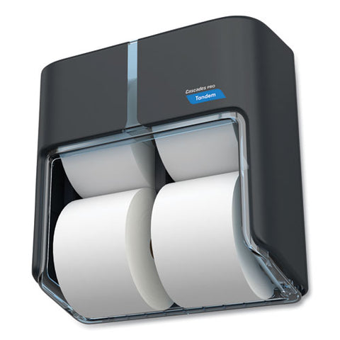 Tandem No Touch High Capacity Bath Tissue Dispenser, 12.6 X 6.6 X 12, Gray