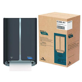 Tandem Electronic Roll Towel Dispenser, 8.78 X 11.5 X 16.65, Dark Gray