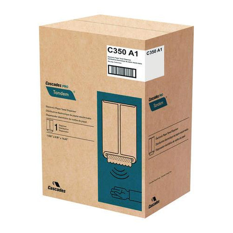 Tandem Electronic Roll Towel Dispenser, 8.78 X 11.5 X 16.65, Dark Gray