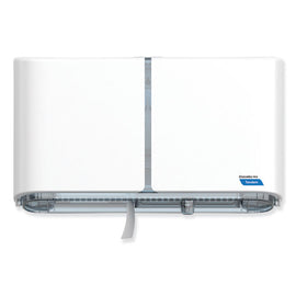 Tandem Double Roll Jumbo Bathroom Tissue Dispenser, 20.5 X 5.56 X 12.02, White