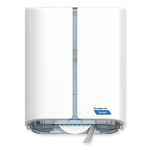 Tandem Single Roll Jumbo Bathroom Tissue Dispenser, 10.75 X 5.56 X 13.72, White