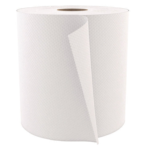 Select Roll Paper Towels, 1-ply, 7.88" X 1,000 Ft, White, 6/carton