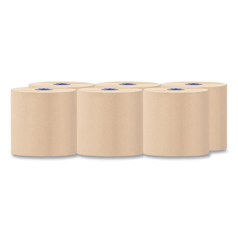 Perform Hardwound Roll Towels For Tandem Dispensers, 1-ply, 7.5" X 775 Ft, Natural, 6/carton