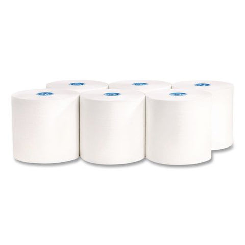 Signature Hardwound Roll Towels For Tandem Dispensers, 1-ply, 7.5" X 1,000 Ft, White, 6 Rolls/carton