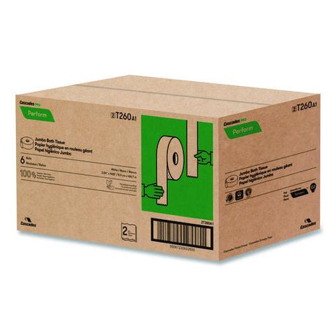 Perform Bath Tissue For Tandem Dispensers, Septic Safe, 2-ply, 3.5" X 1,400 Ft, White, 6 Rolls/carton