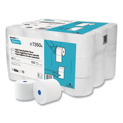Signature High Capacity Bathroom Tissue, Septic Safe, 2-ply, White, 700 Sheets/roll, 36 Rolls/carton