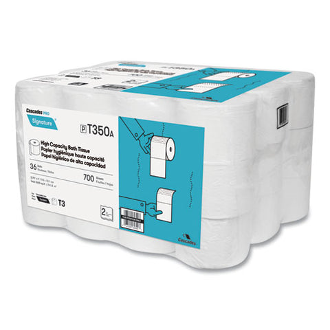 Signature High Capacity Bathroom Tissue, Septic Safe, 2-ply, White, 700 Sheets/roll, 36 Rolls/carton