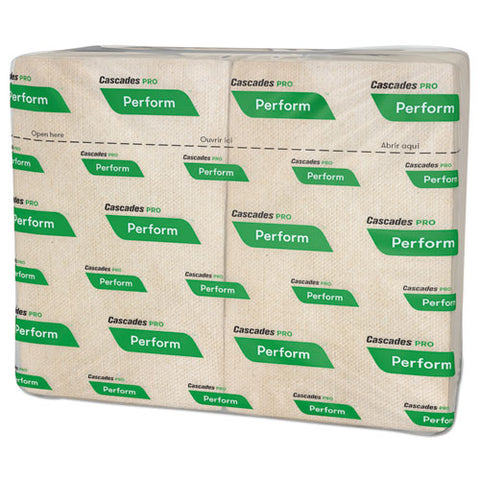 Perform Interfold Napkins, 1-ply, 6.5 X 4.25, Natural, 376/pack, 16 Packs/carton