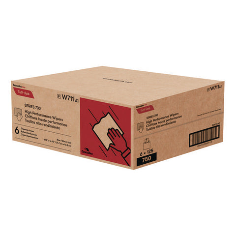 Tuff-job S700 High Performance Wipers, Blue, 9.75 X 16.75, 125/box, 6 Boxes/carton