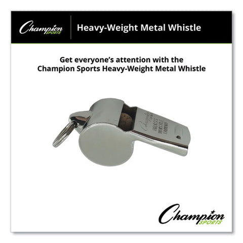 Sports Whistle, Heavy Weight, Metal, Silver, Dozen