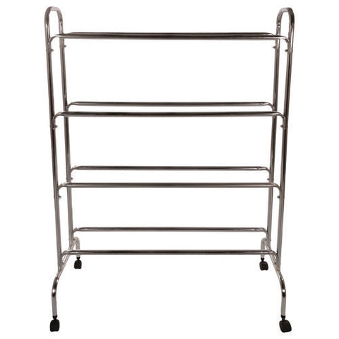 Powder-coated Ball Cart, Metal, 132 Lb Capacity, 17 X 41 X 53, Silver