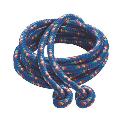 Braided Nylon Jump Ropes, 8 Ft, Assorted, 6/pack